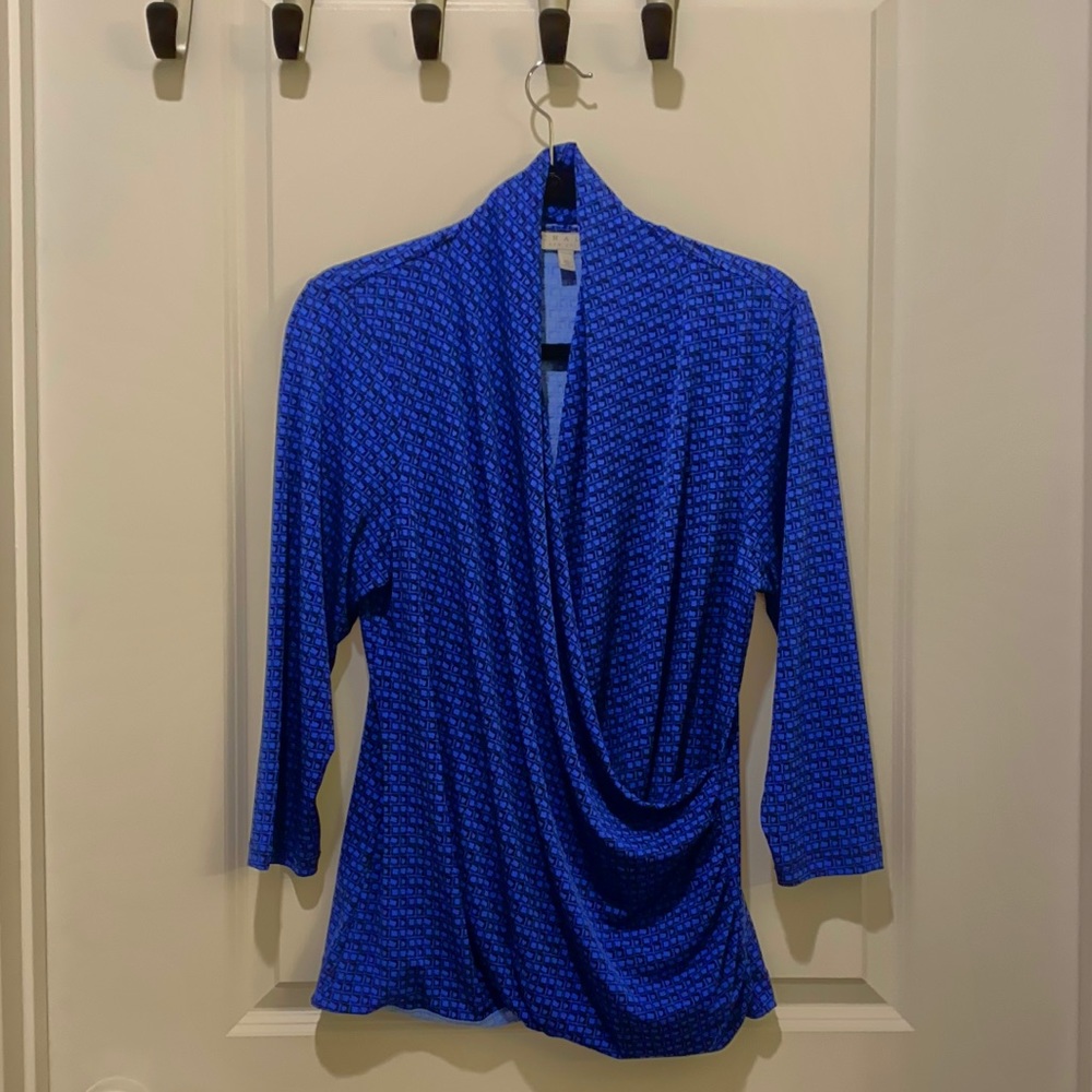 💙🖤 Chaus Blue XL 3/4 Sleeve Top